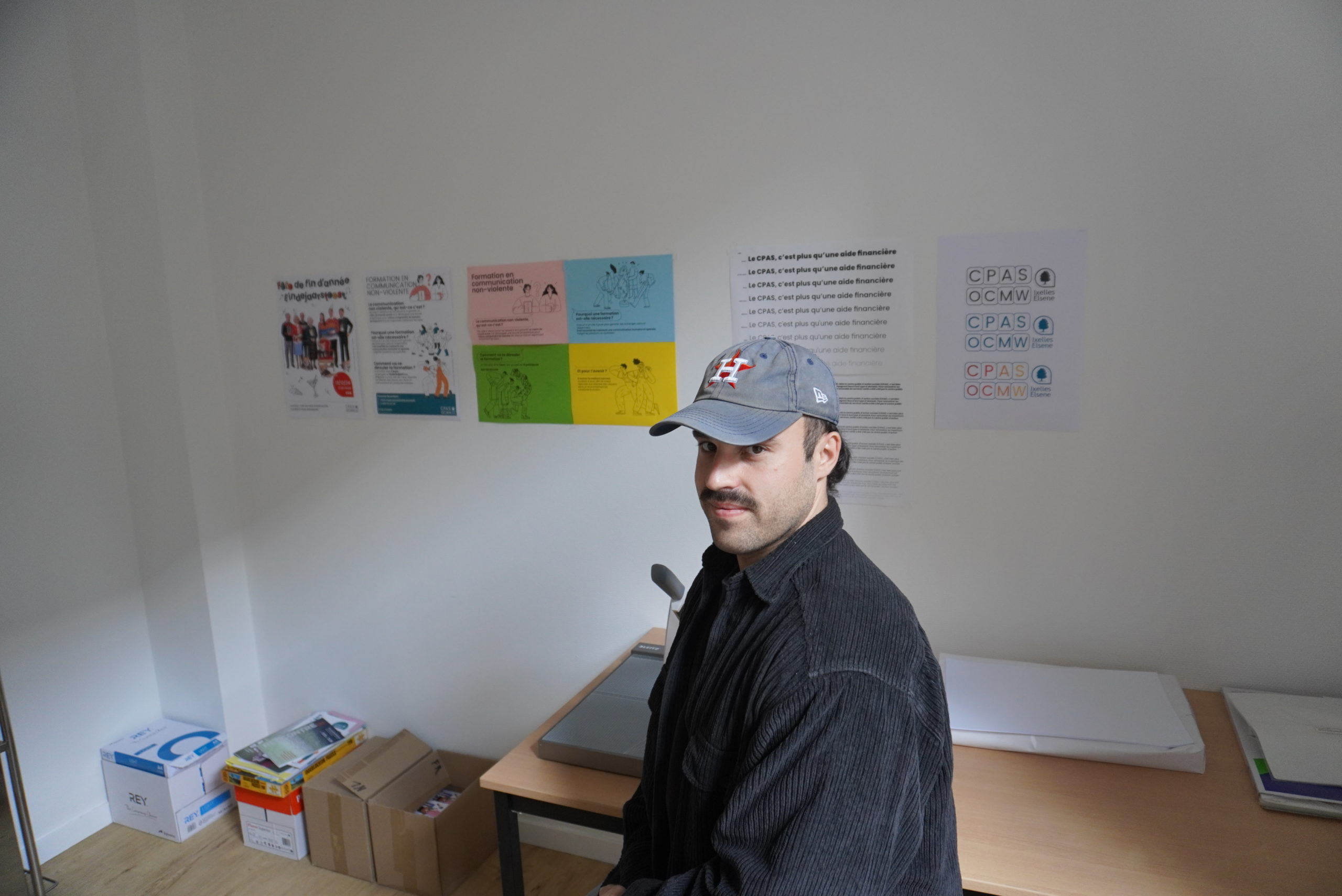Arthur, infographiste au CPAS d’Ixelles